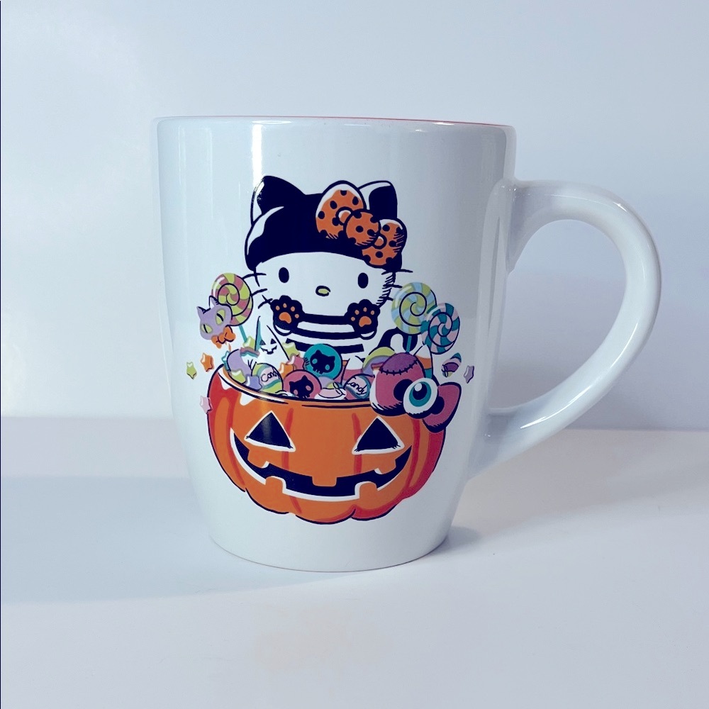 Hello Kitty Halloween Coffee Mug Cup Sanrio Pumpkin Candy